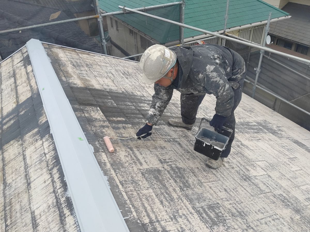 【工事7日目】北九州市小倉南区朽網西　O様　外壁塗装・屋根塗装・その他塗装工事及び改修工事