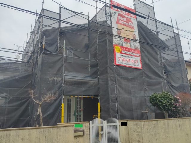【雨天中止】北九州市小倉南区朽網西 O様 外壁塗装・屋根塗装・その他塗装工事及び改修工事