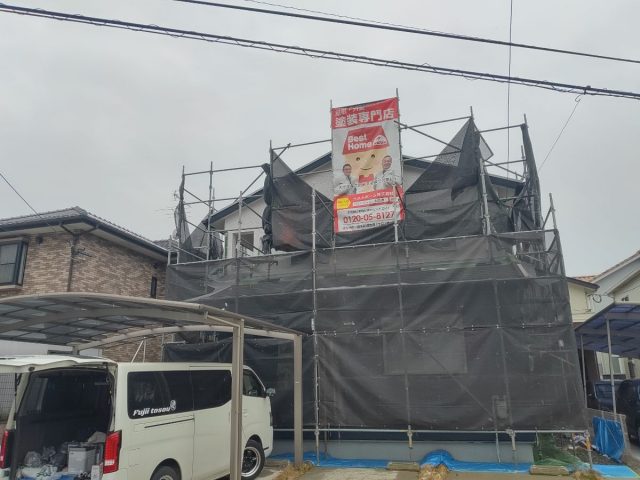 【雨天中止】北九州市小倉南区:T様 外壁塗装・屋根塗装・その他塗装工事及び