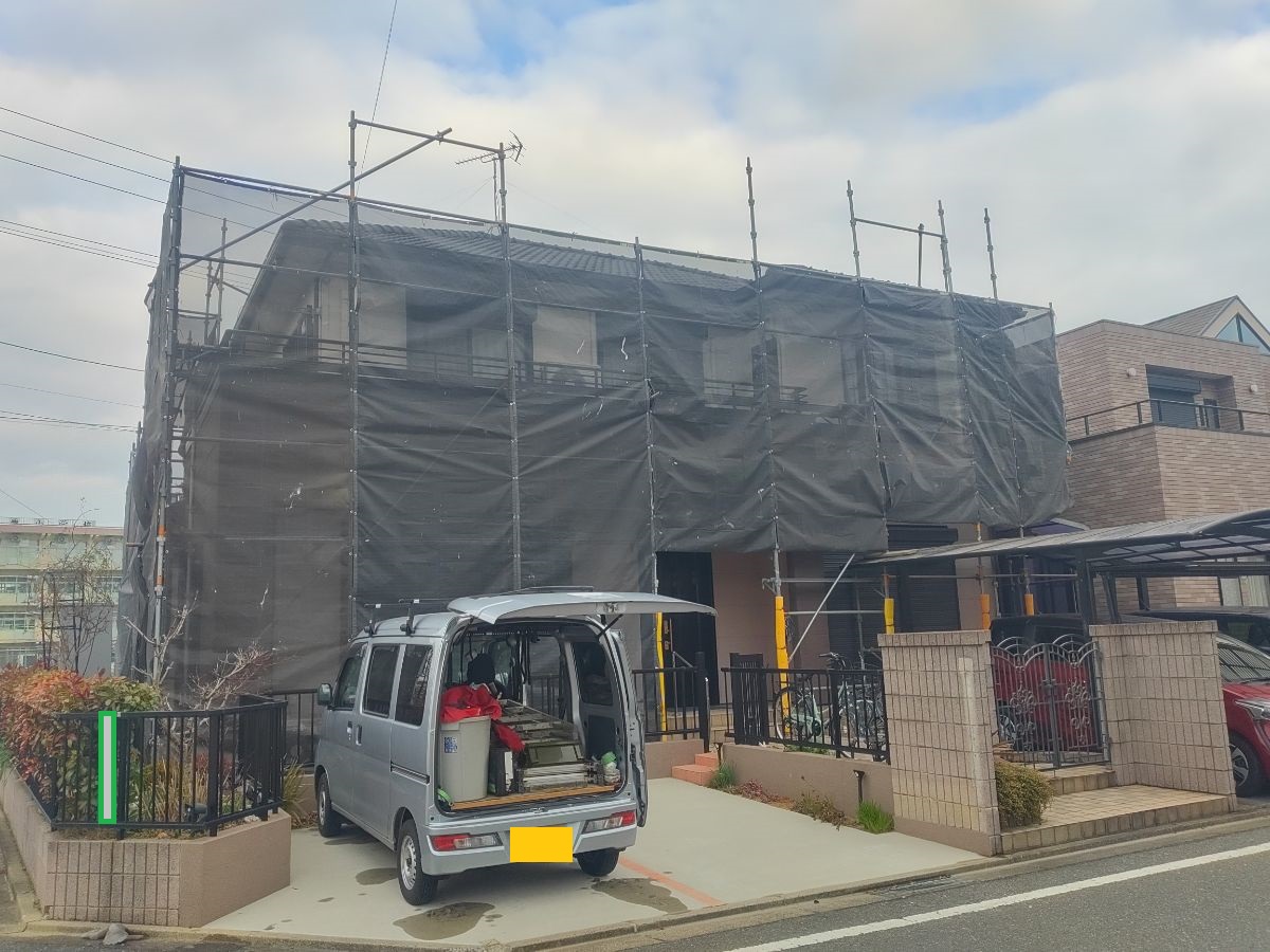 【雨天中止】北九州市小倉南区田原新町:K様 外壁塗装及びその他塗装工事