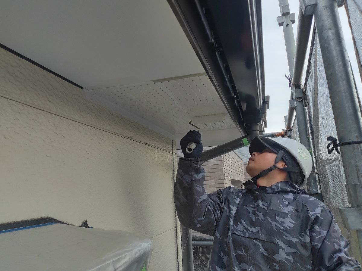 【工事9日目】北九州市小倉南区田原新町:K様 外壁塗装及びその他塗装工事