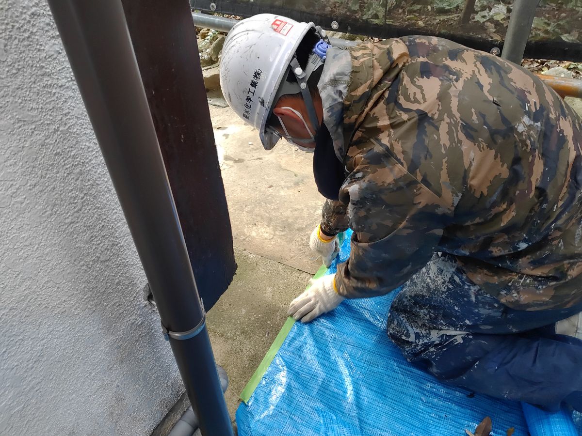 【工事4日目】北九州市小倉南区徳吉東 T様 外壁塗装・屋根塗装・その他塗装工事及び