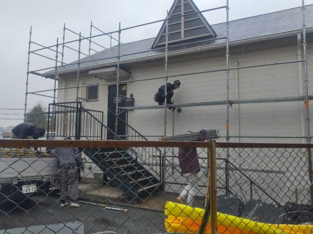 【工事1日目】北九州市小倉南区 O様 外壁塗装・屋根塗装・その他塗装工事
