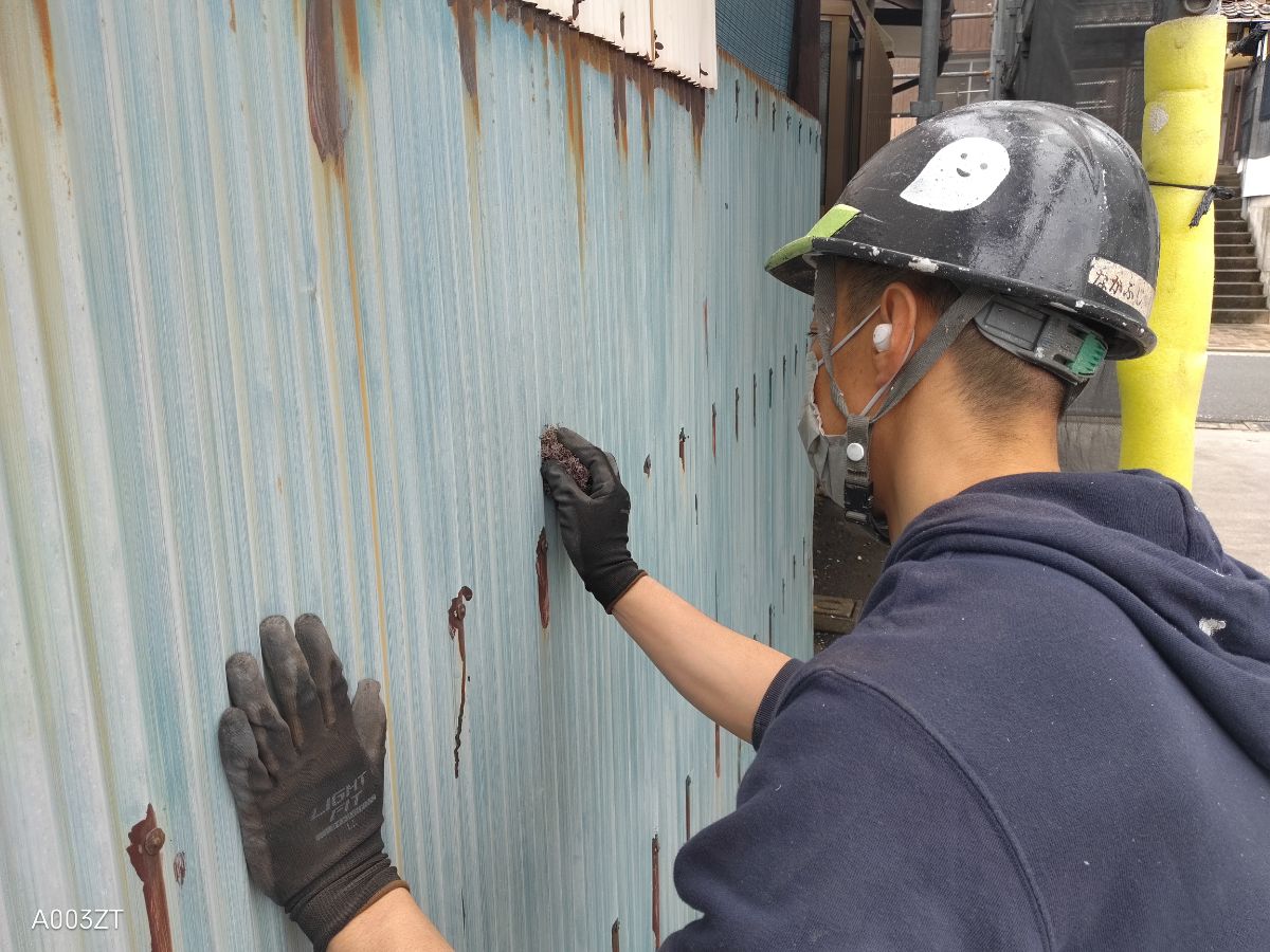 【工事3日目】北九州市小倉北区竪林:H様 外壁塗装・屋根塗装 及び その他塗装工事