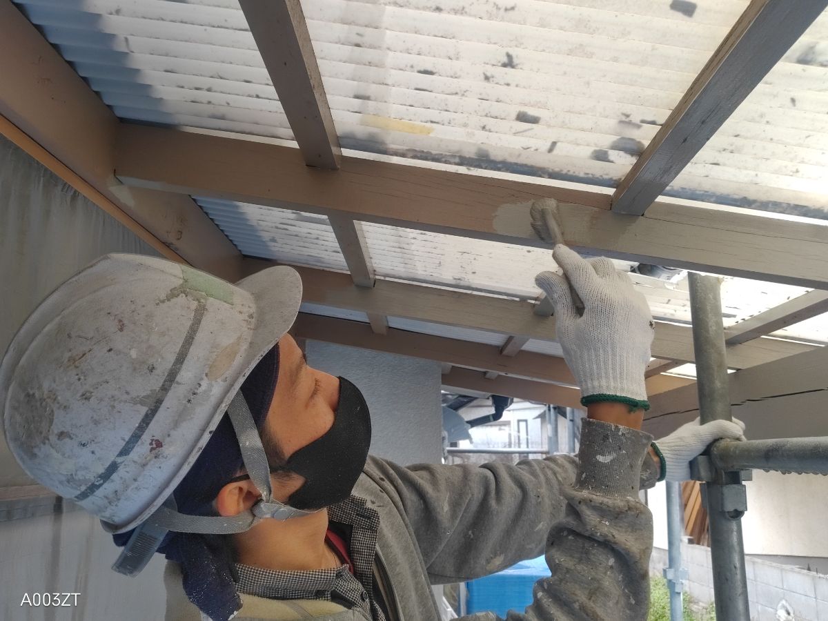 【工事10日目】北九州市小倉南区志井：Y様　外壁塗装・屋根塗装　及び　その他塗装工事