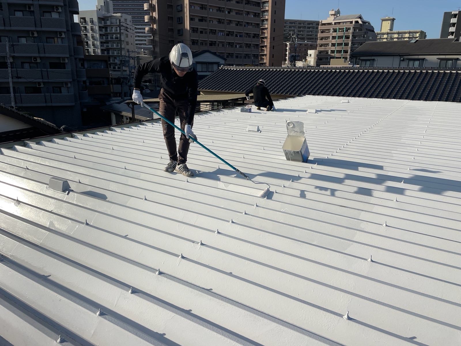 【工事4日目】北九州市小倉北区片野：N様　屋根塗装　及び　その他塗装工事