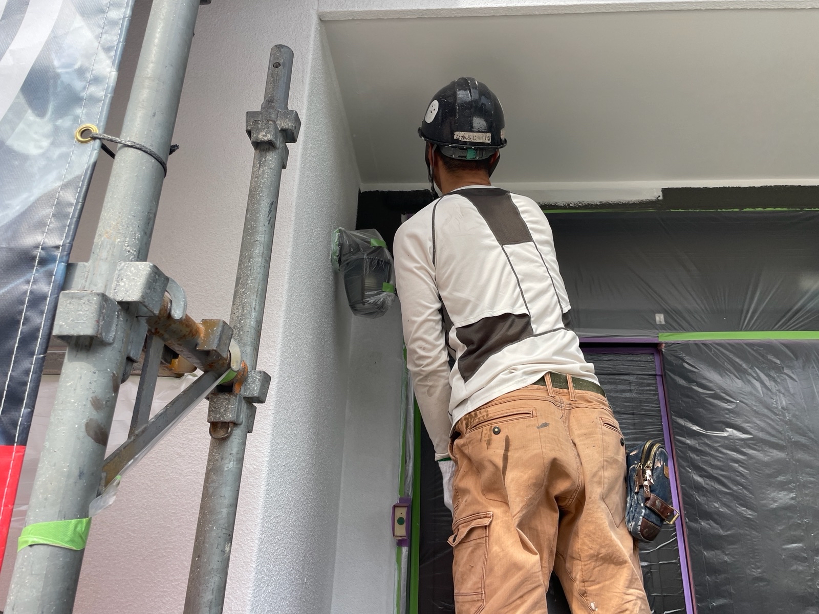 【工事8日目】北九州市小倉北区竪林:H様 外壁塗装・屋根塗装及びその他塗装工事