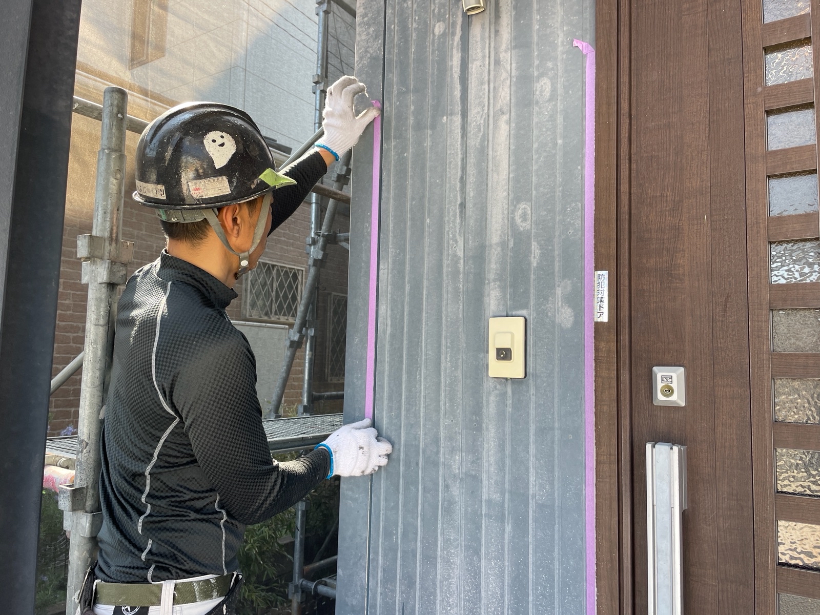 【工事2日目】苅田町与原：I様　外壁塗装工事