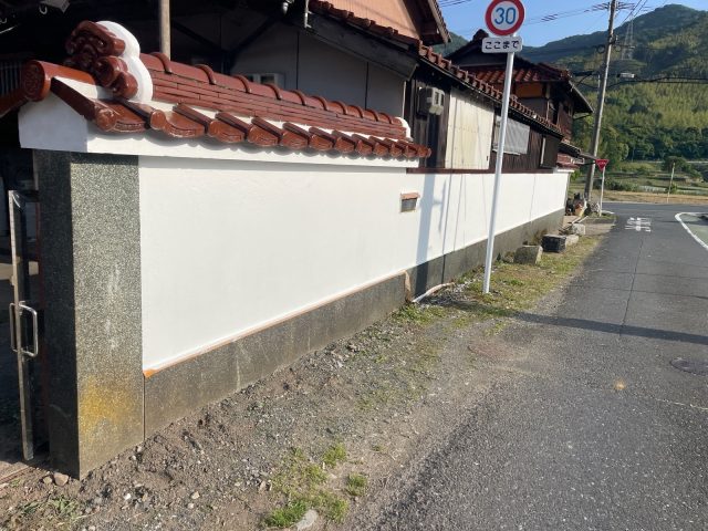 【雨天中止】小倉南区:T様 塀塗装及び漆喰工事