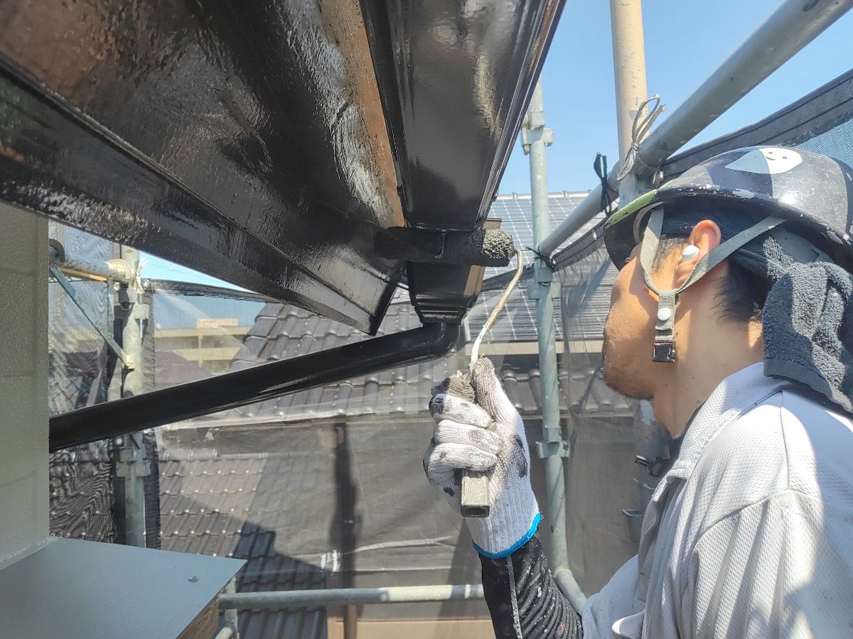 【工事12日目】北九州市小倉南区:O様 外壁塗装及びその他塗装工事