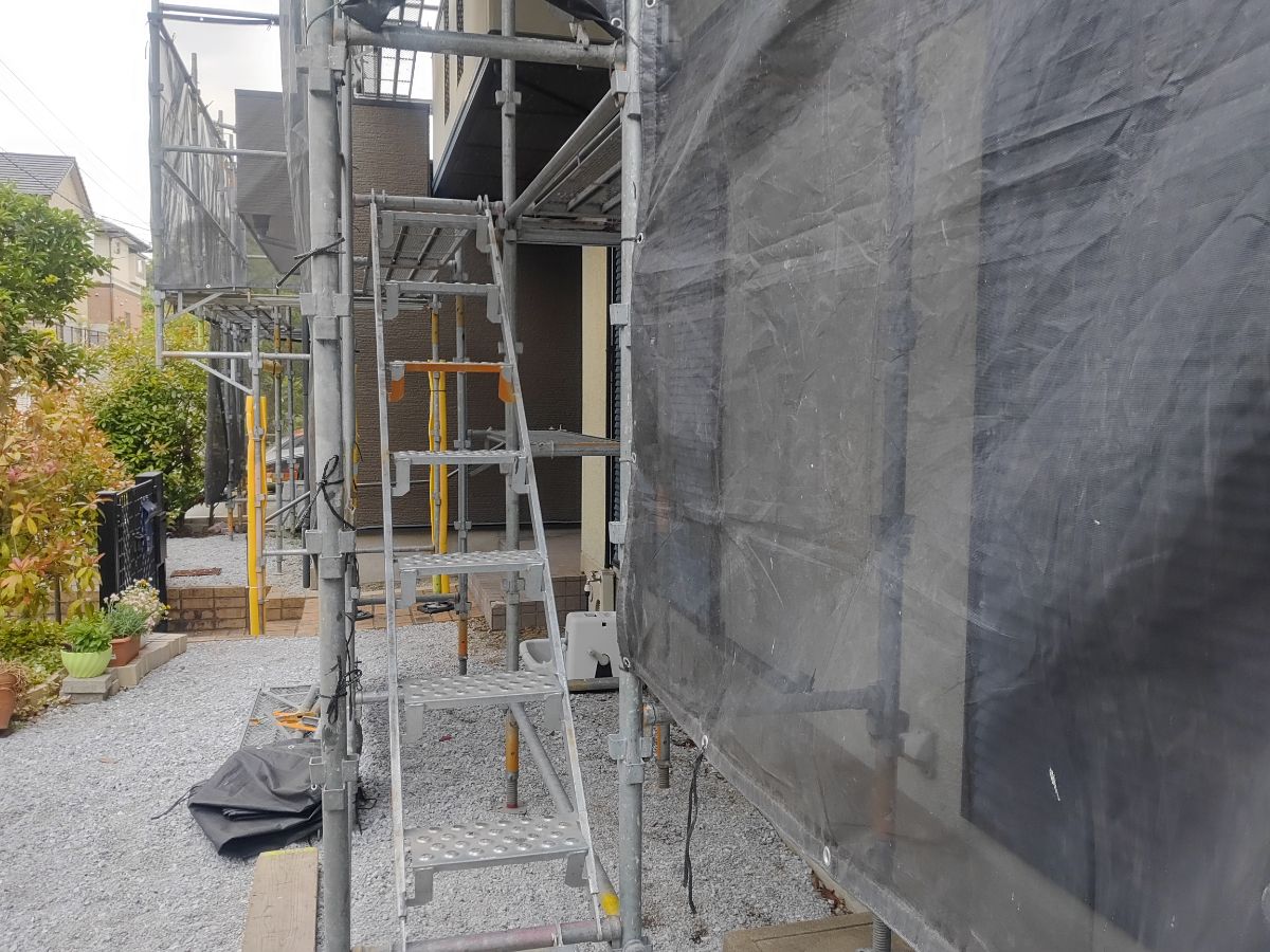 【工事1日目】北九州市小倉南区:K様 外壁塗装・屋根塗装 及び その他塗装工事