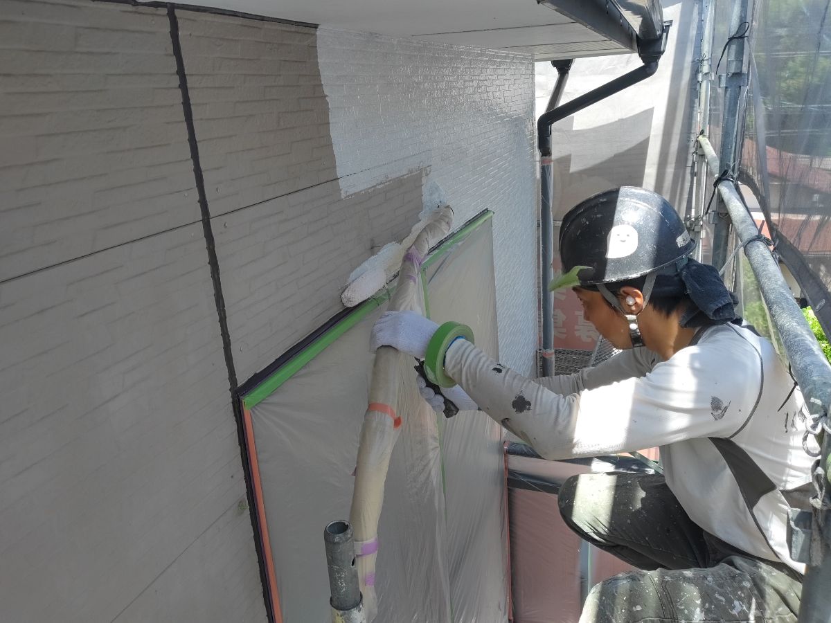 【工事6日目】北九州市:H様 外壁塗装・屋根塗装 及び その他塗装工事