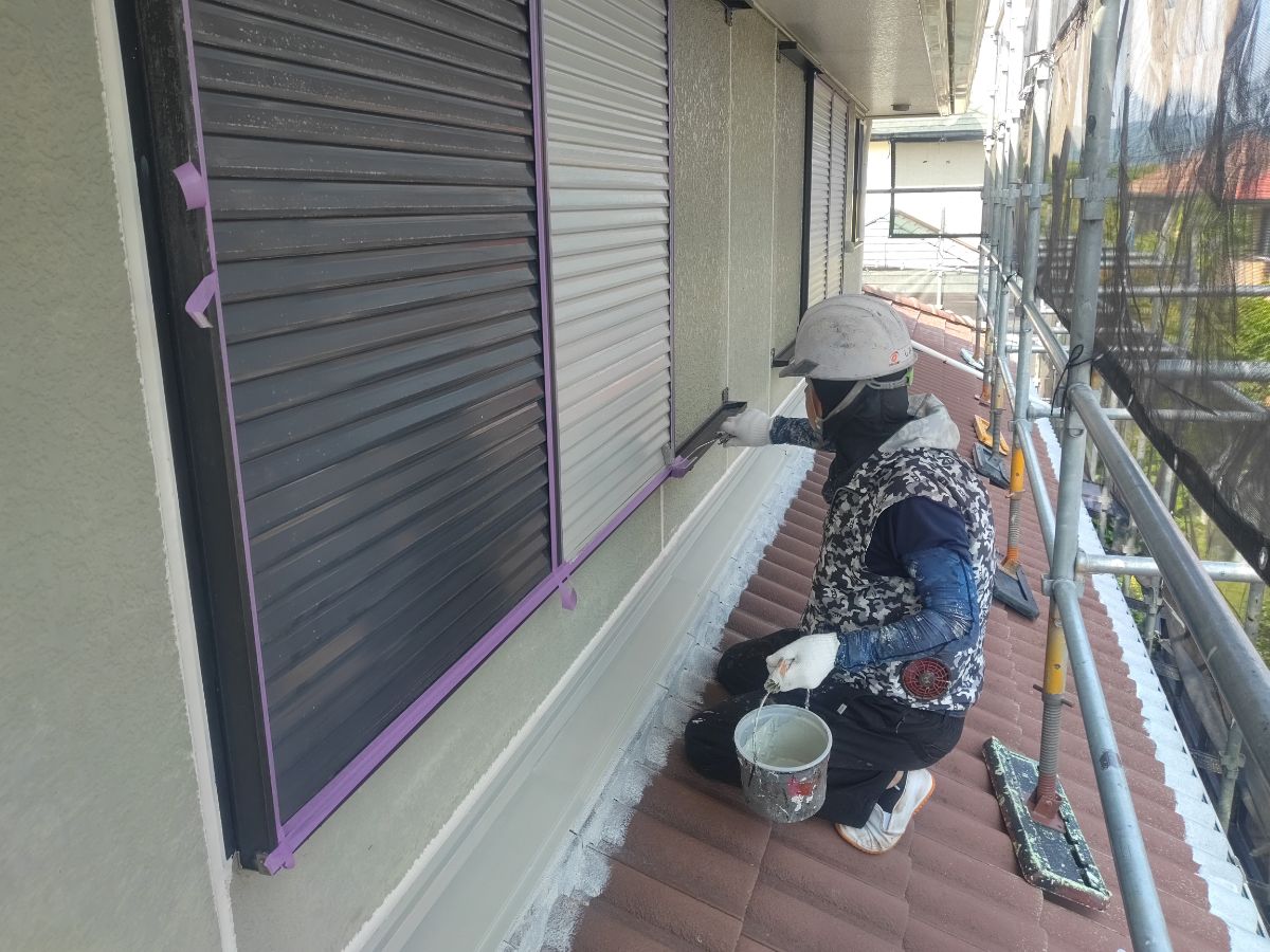 【工事5日目】北九州市小倉南区:K様 外壁塗装・屋根塗装 及び その他塗装工事