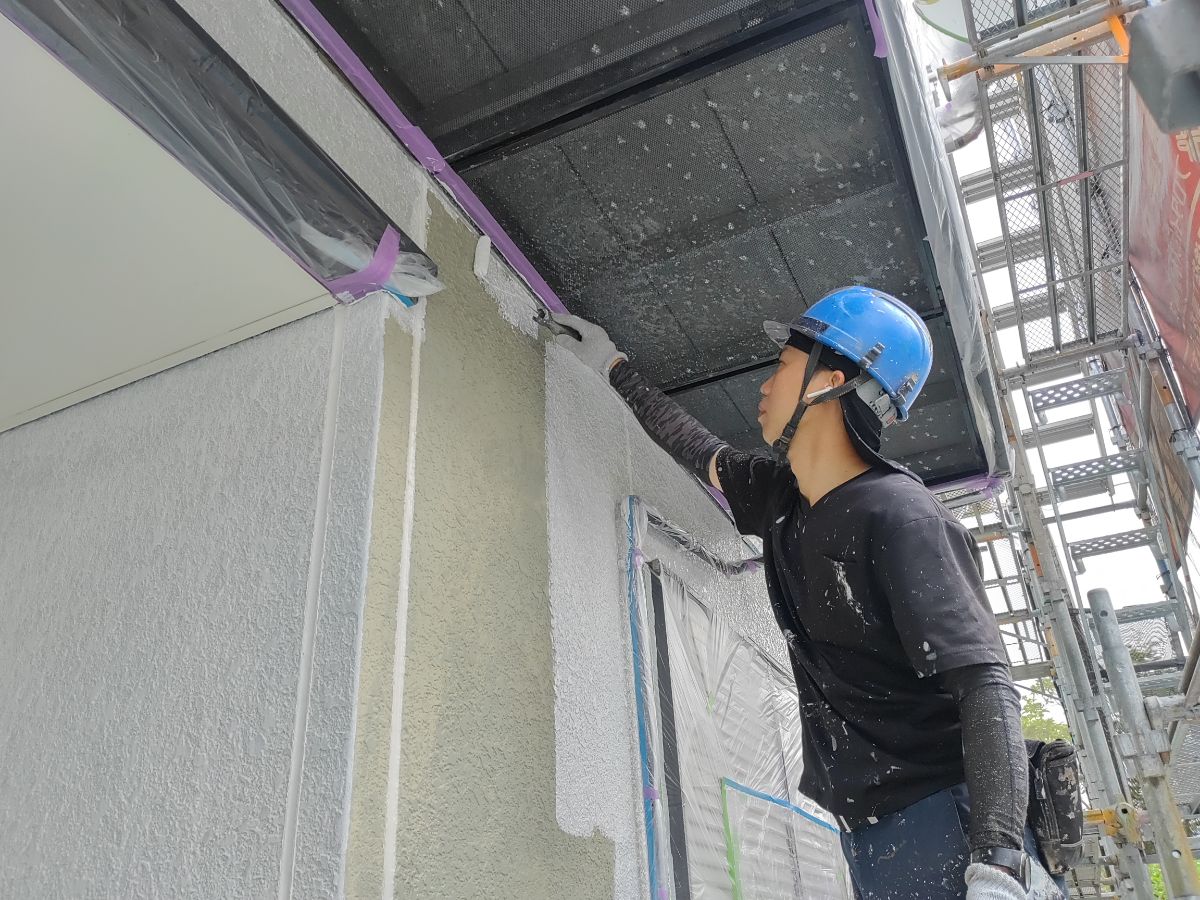 【工事7日目】北九州市小倉南区:K様 外壁塗装・屋根塗装 及び その他塗装工事