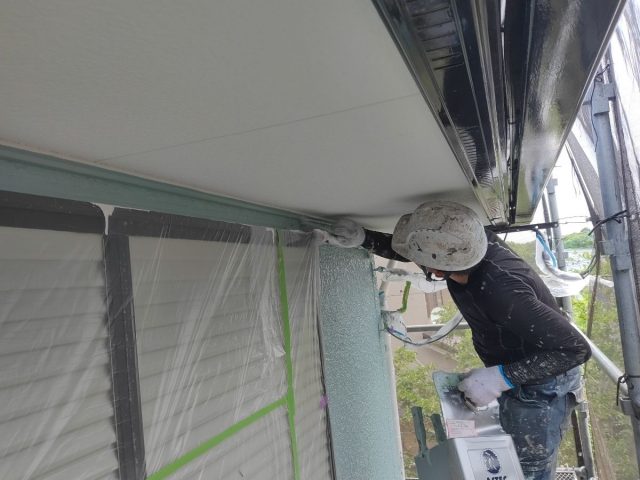 【工事9日目】北九州市小倉南区:K様 外壁塗装・屋根塗装 及び その他塗装工事