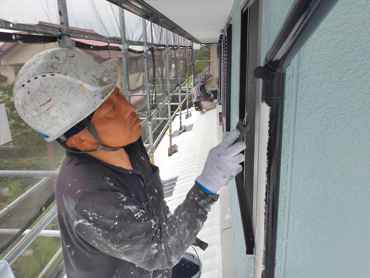 【工事10日目】北九州市小倉南区:K様 外壁塗装・屋根塗装 及び その他塗装工事