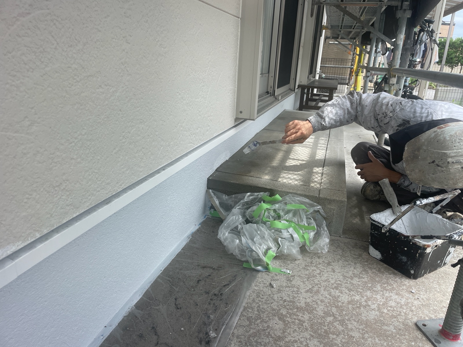 【工事10日目】飯塚市:S様 外壁塗装・屋根塗装、その他塗装工事