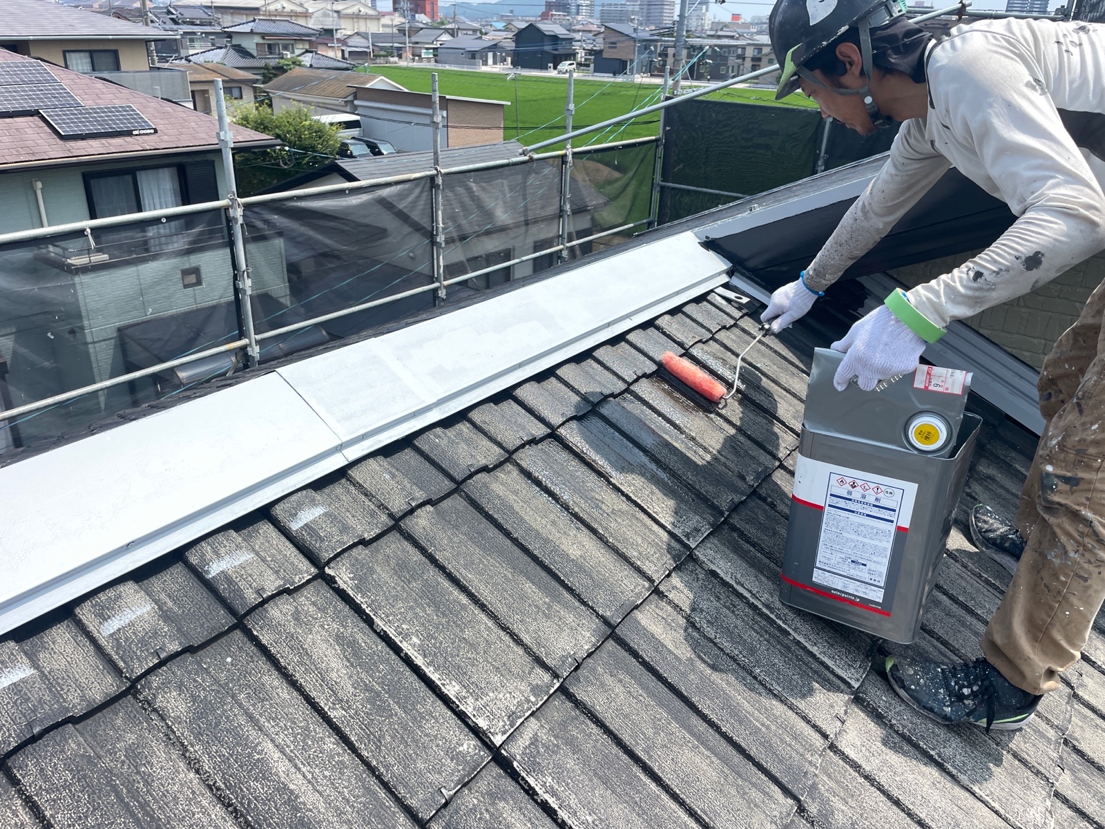 【工事13日目】行橋市西宮市:N様 外壁塗装・屋根塗装、その他塗装工事