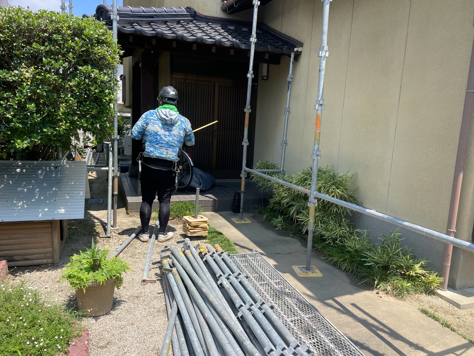 【工事1日目】京都郡苅田町:Y様 外壁塗装・その他塗装工事