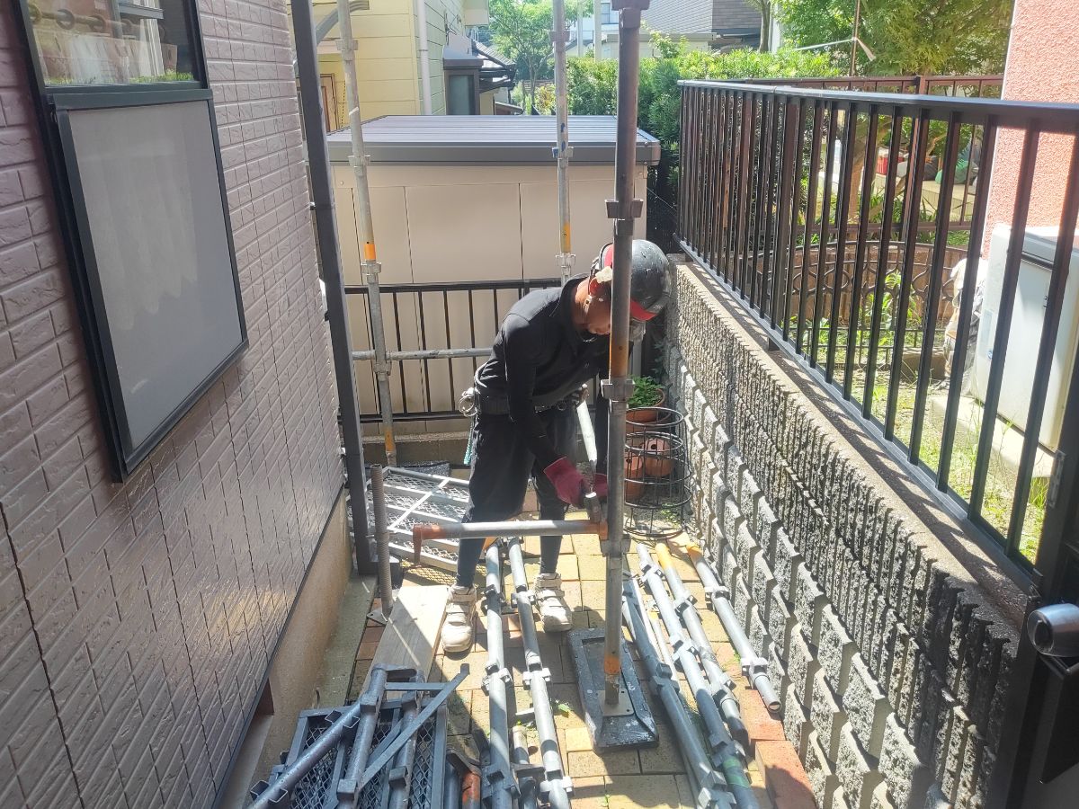 【工事1日目】八幡東区清田:T様 外壁塗装・屋根塗装 及び その他塗装工事