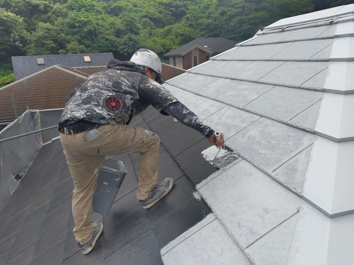 【工事3日目】北九州市小倉北区:M様 屋根塗装 及び その他塗装工事