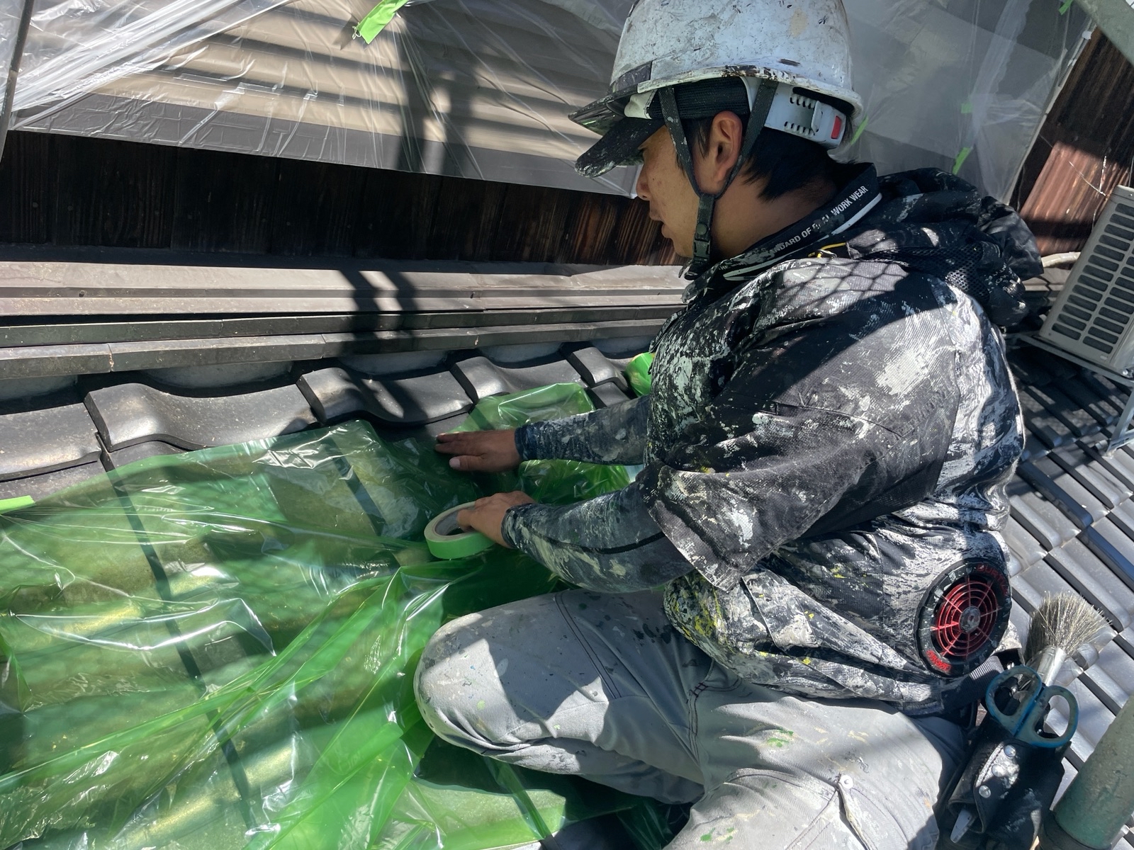 【工事3日目】みやこ町犀川:法人様 外壁塗装・その他塗装工事
