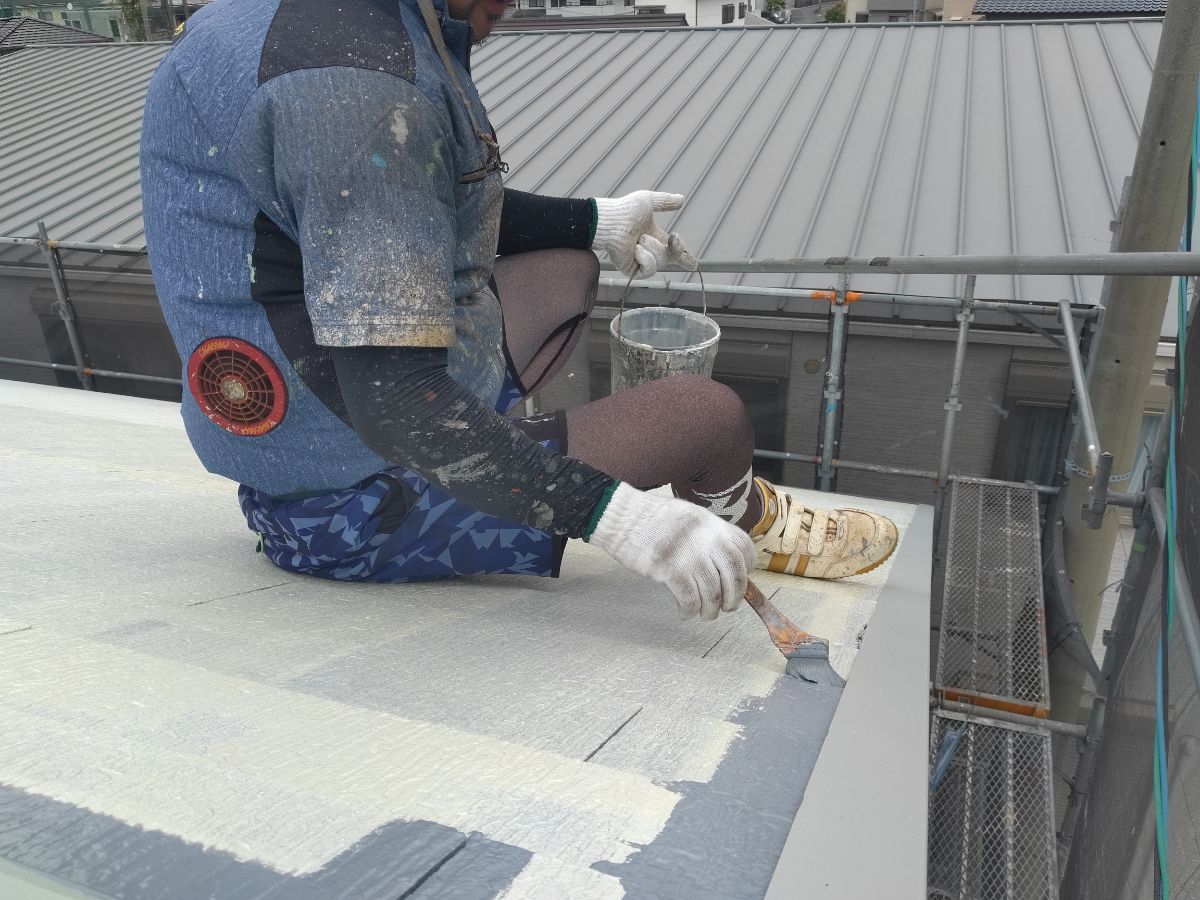 【工事5日目】北九州市小倉南区:S様 外壁塗装・屋根塗装 及び その他塗装工事