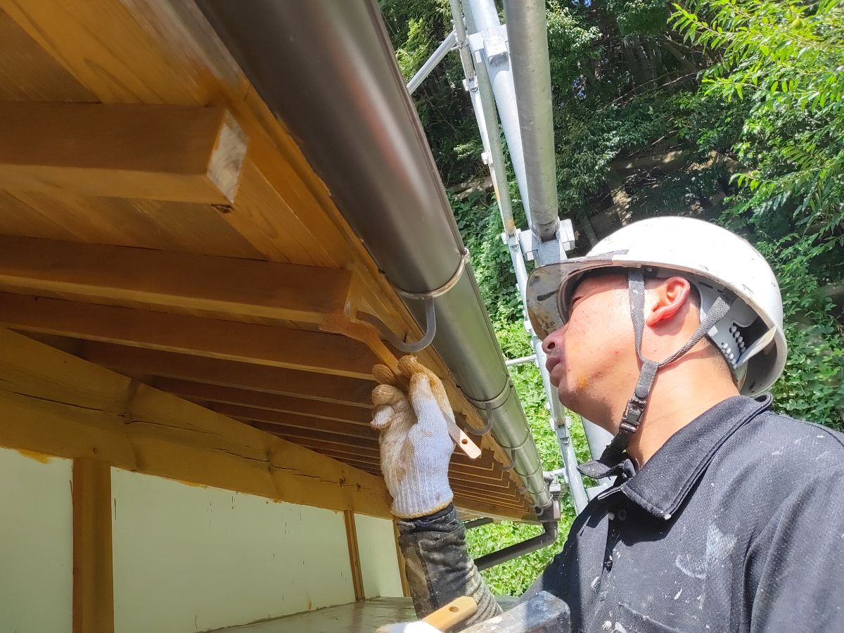 【工事7日目】みやこ町犀川:法人様 外壁塗装・その他塗装工事