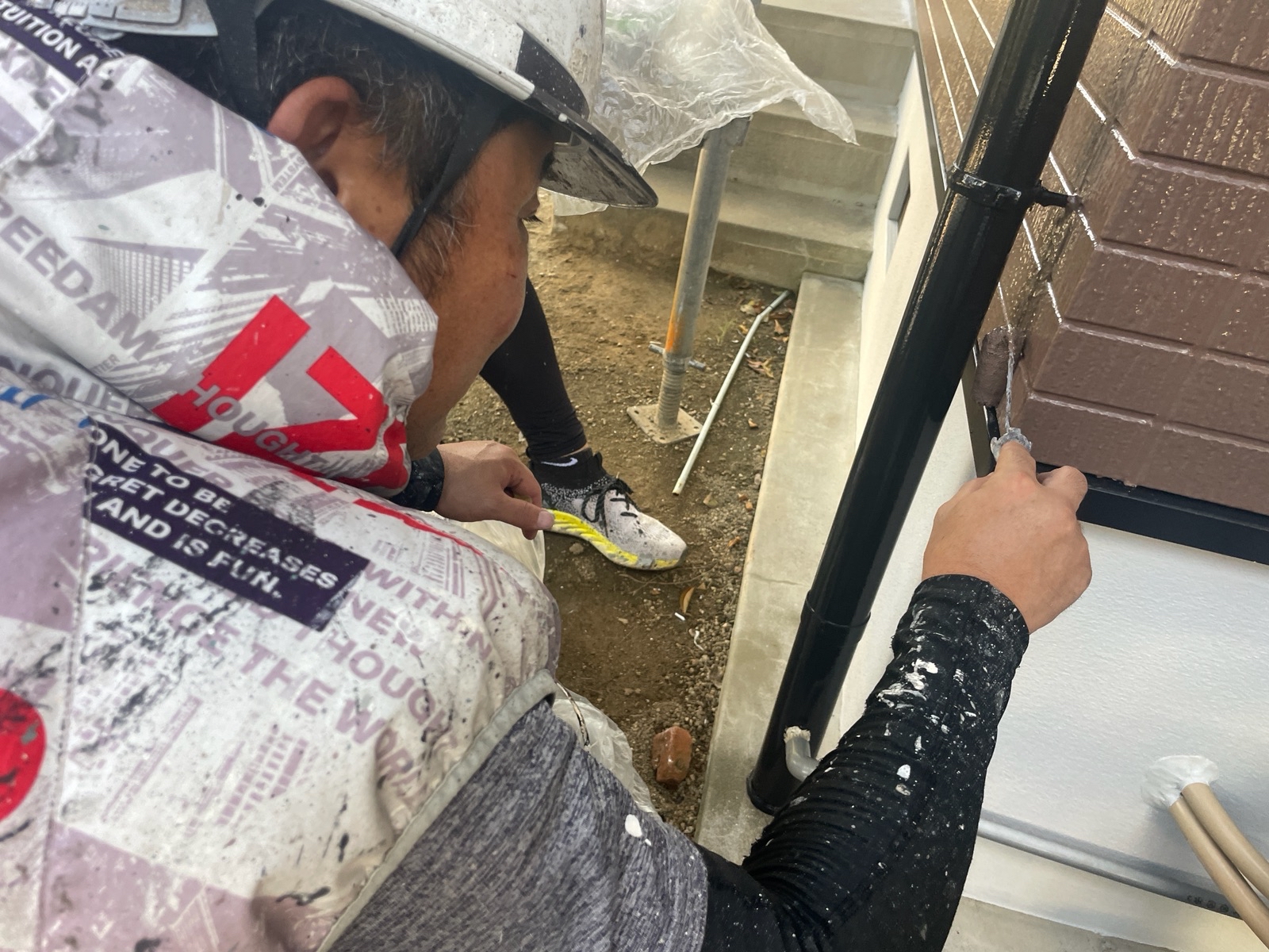 【工事13日目】遠賀郡岡垣町：U様　外壁塗装・屋根塗装　及び　その他塗装工事