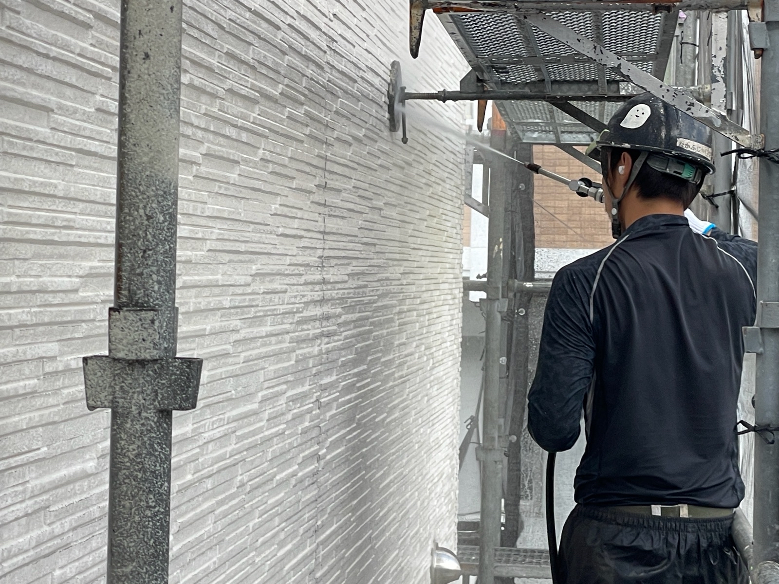 【工事2日目】北九州市小倉南区:匿名希望様 外壁塗装・屋根塗装 及び その他塗装工事
