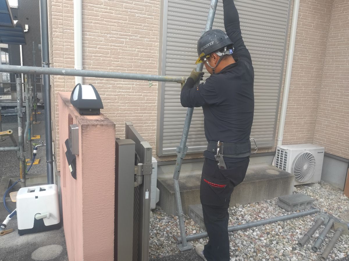 【工事1日目】北九州市小倉南区：Y様　外壁塗装・屋根塗装　及び　その他塗装工事