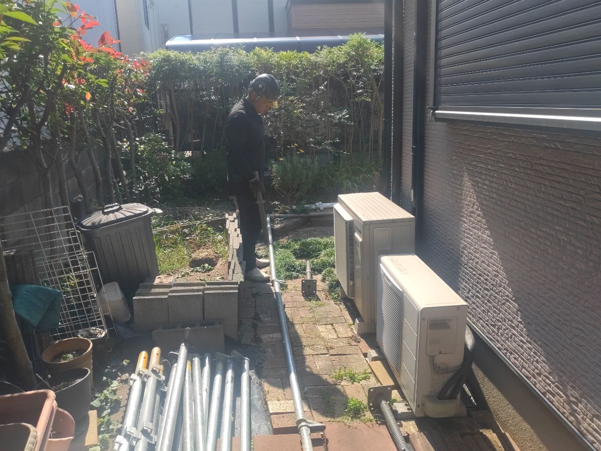 【工事2日目】北九州市小倉北区:匿名希望様 屋根外壁塗装 及び その他塗装工事