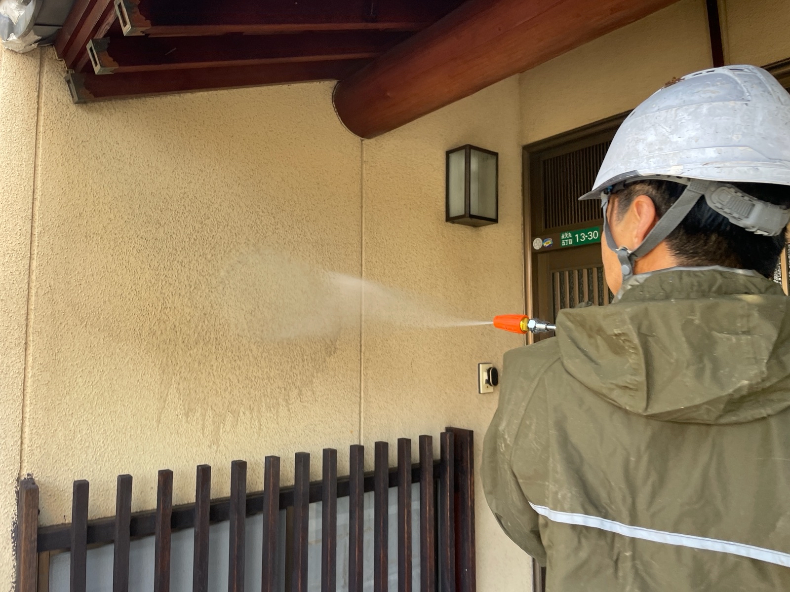 【工事2日目】北九州市八幡西区:匿名希望様 外壁塗装 及び その他塗装工事