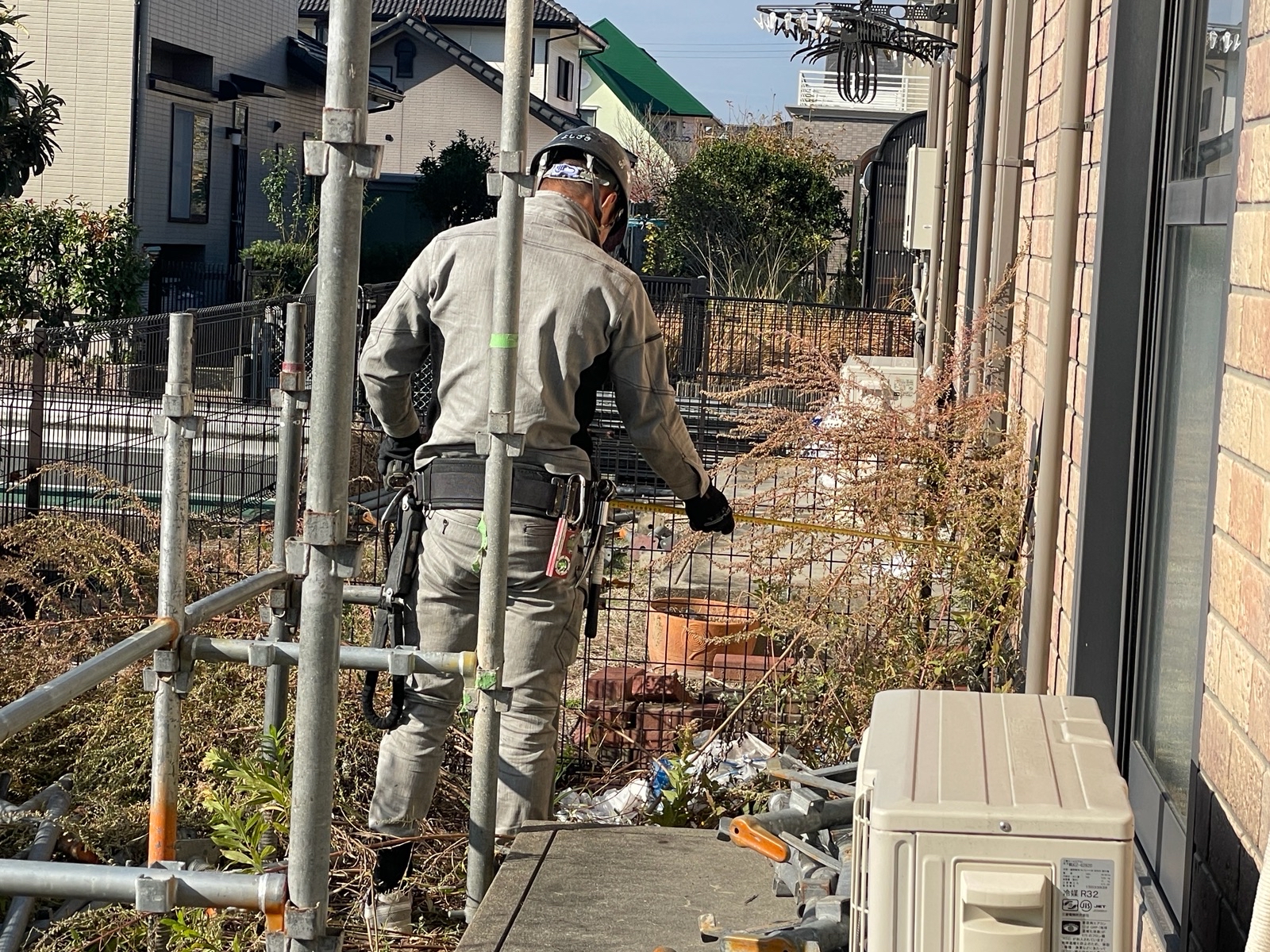 【工事1日目】北九州市八幡西区：法人様　外壁塗装・屋根塗装　及び　その他塗装工事