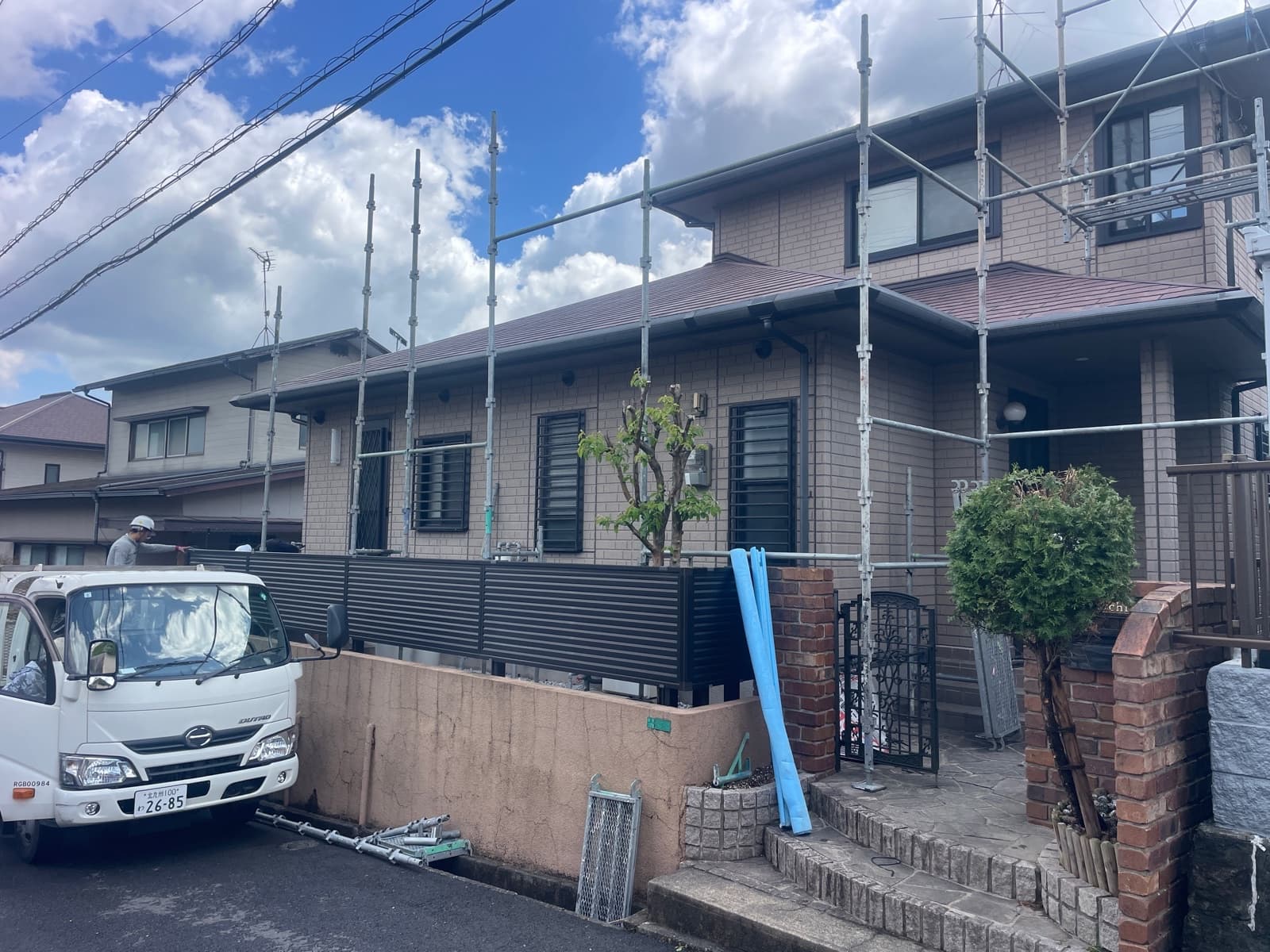 北九州市小倉南区山手：濱地様　屋根カバー工事・外壁塗装及びその他塗装工事