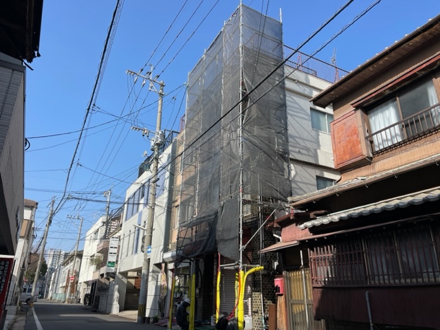【雨天中止】八幡西区八千代：法人様　屋上塗装・外壁塗装及びその他塗装工事