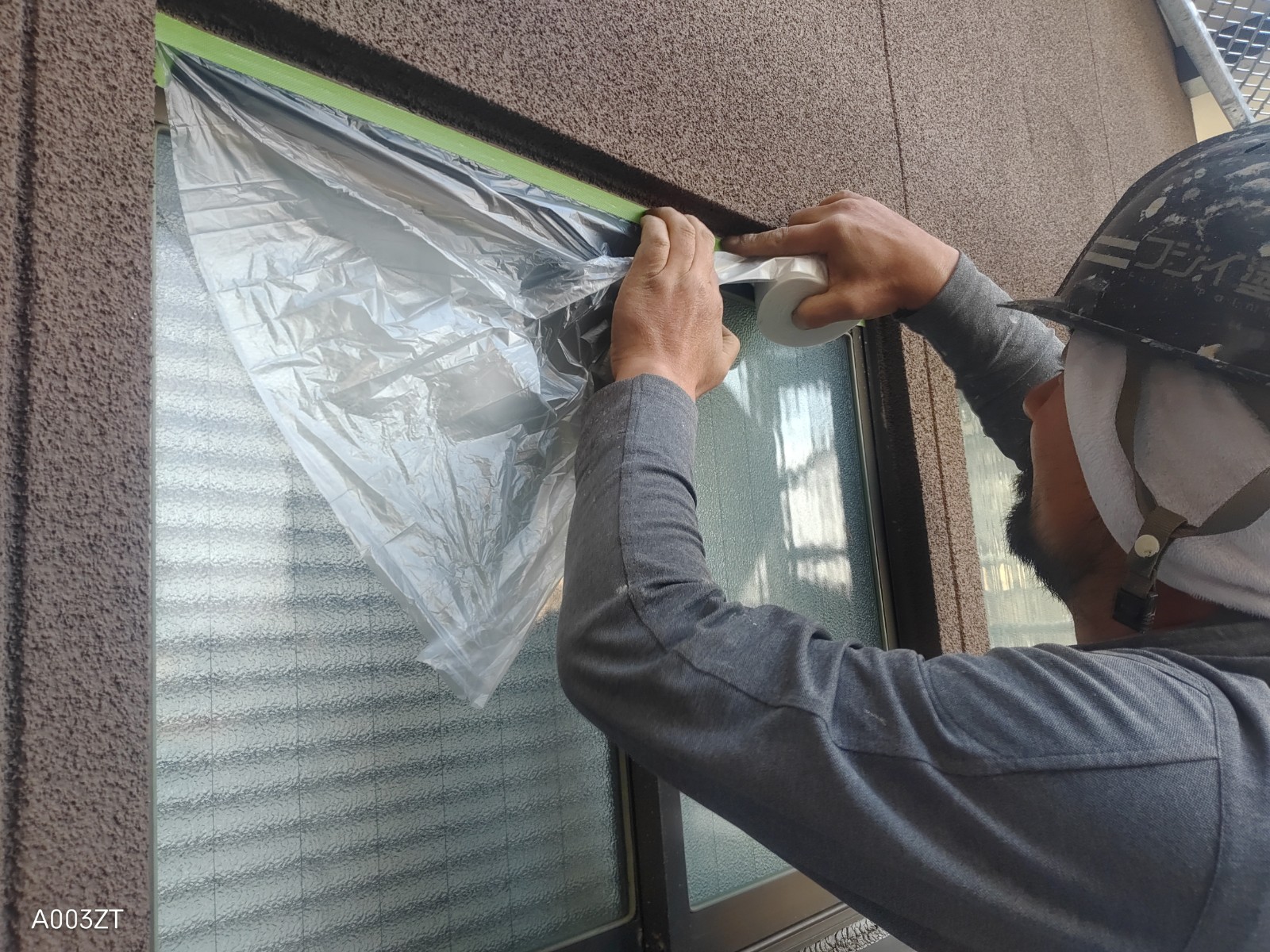 【工事2日目】北九州市小倉北区神幸町:W様 外壁塗装・屋根塗装 及び その他塗装工事