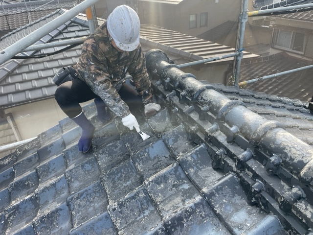 【工事3日目】北九州市小倉南区徳吉東　F様　屋根塗装工事