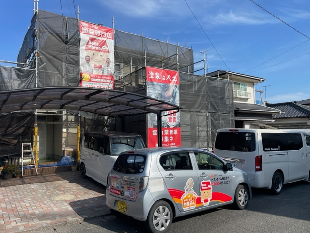 【雨天中止】行橋市宮の杜:H様 外壁塗装・屋根塗装、その他塗装、リフォーム工事
