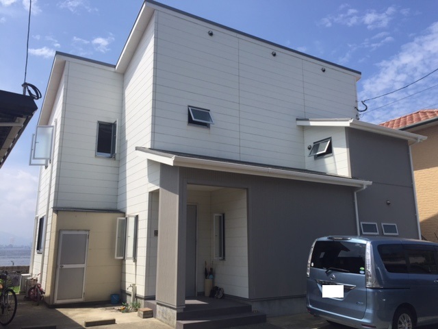       ▽福岡市東区西戸崎　　Ｓ様邸　　　〈屋根・外壁塗装工事〉